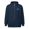 100 DAY WONDER HEAVY BLEND ZIP HOODIE - S LEFT CHEST, LARGE BACK IMAGE